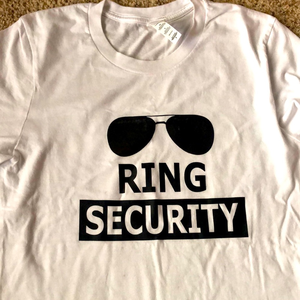 Ring security Tshirt- Small adult size